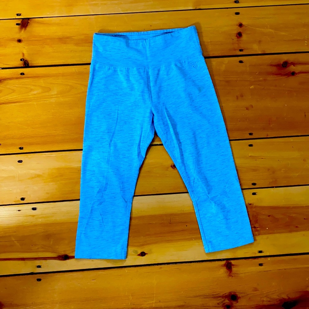 Blue workout leggings